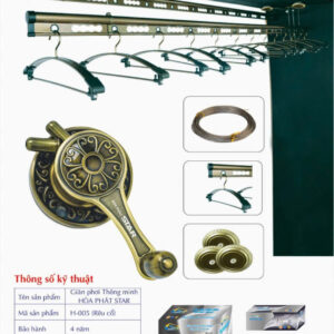 mẫu giàn phơi hòa phát (1) H005 RÊU CỔ