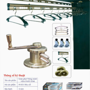 mẫu giàn phơi hòa phát (24) H-003