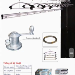 mẫu giàn phơi hòa phát (25) KS-950