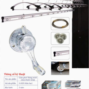 mẫu giàn phơi hòa phát (4) h009 MÀU BẠC